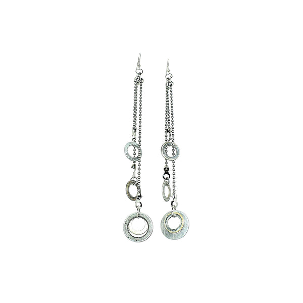 Bombshell Dangle Industrial Modern Earrings