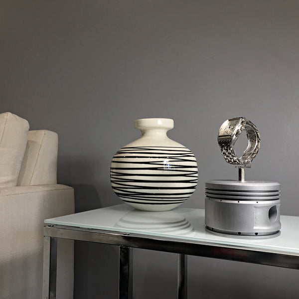 Continental Motors 0-200 C90 Airplane Engine Raw Piston Watch Display Stand (FLYING MONKEY)