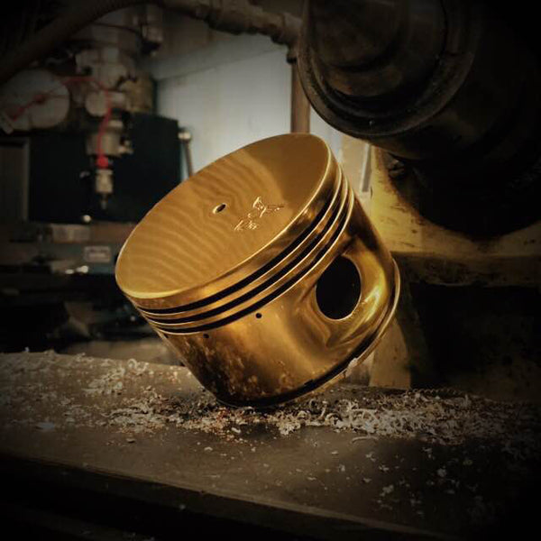 Continental Motors 0-200 C90 Airplane Engine Gold Piston Watch Display Stand