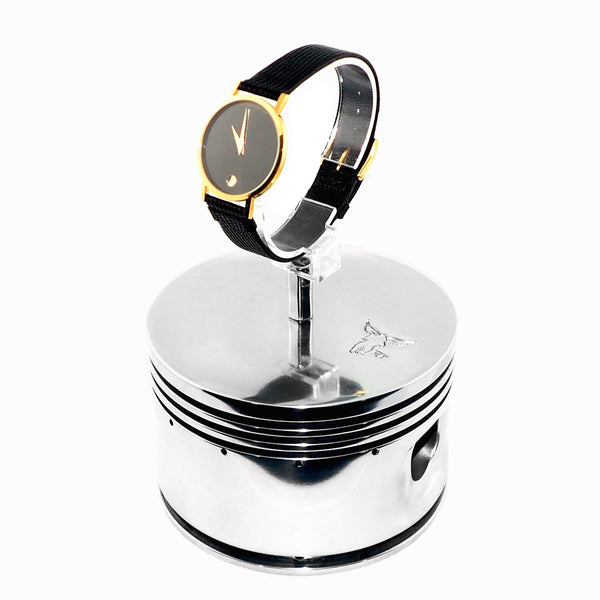 Continental Motors 0-200 C90 Airplane Engine Polished Chrome Piston Watch Display Stand