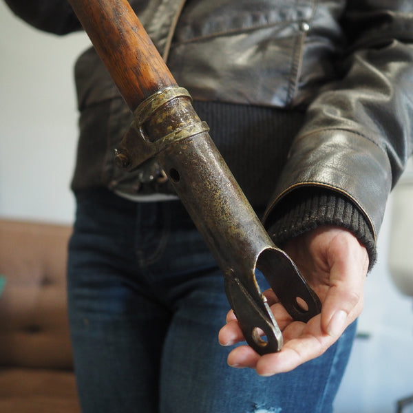 Curtiss Jenny Canuck Original 1918 WWI Wooden Airplane Control Stick