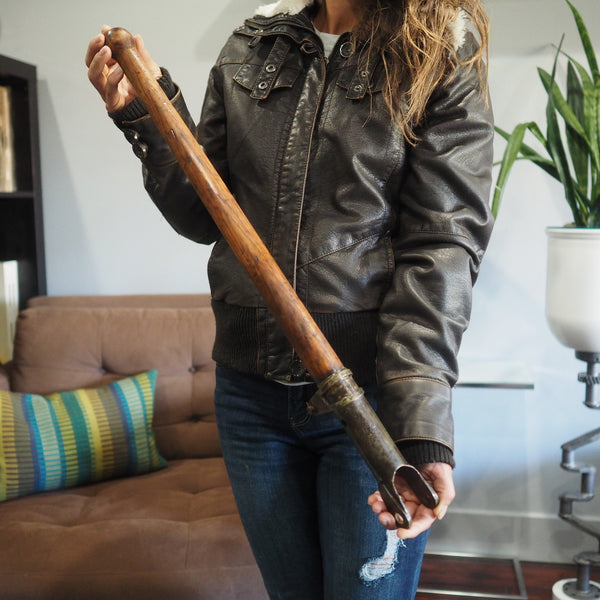 Curtiss Jenny Canuck Original 1918 WWI Wooden Airplane Control Stick