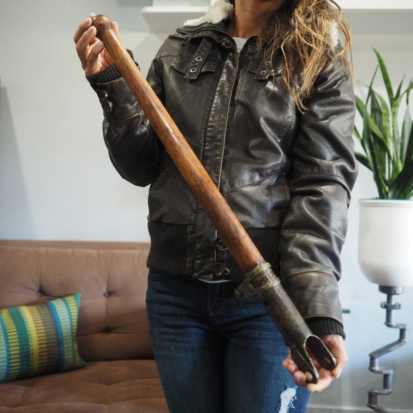 Curtiss Jenny Canuck Original 1918 WWI Wooden Airplane Control Stick