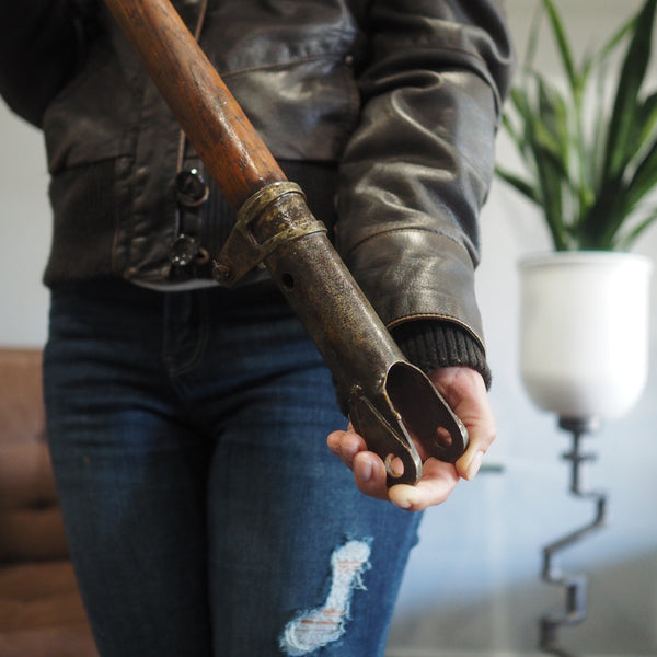 Curtiss Jenny Canuck Original 1918 WWI Wooden Airplane Control Stick