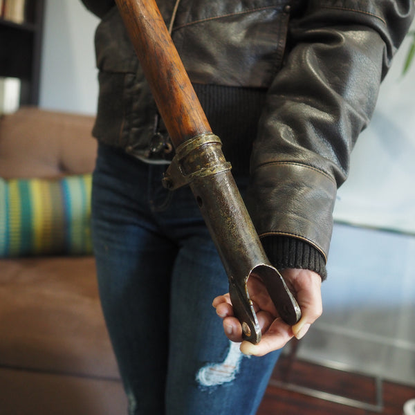 Curtiss Jenny Canuck Original 1918 WWI Wooden Airplane Control Stick