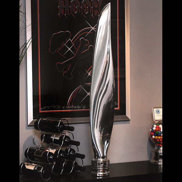 The Cutlass High Polished Airplane Propeller Blade Sculpture