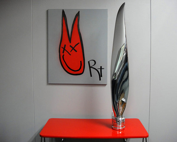 The Cutlass High Polished Airplane Propeller Blade Sculpture