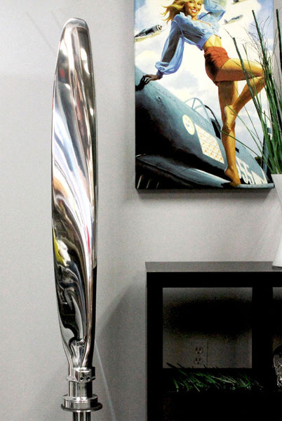 Dowty Mirror High Polished Airplane Propeller Blade Sculpture