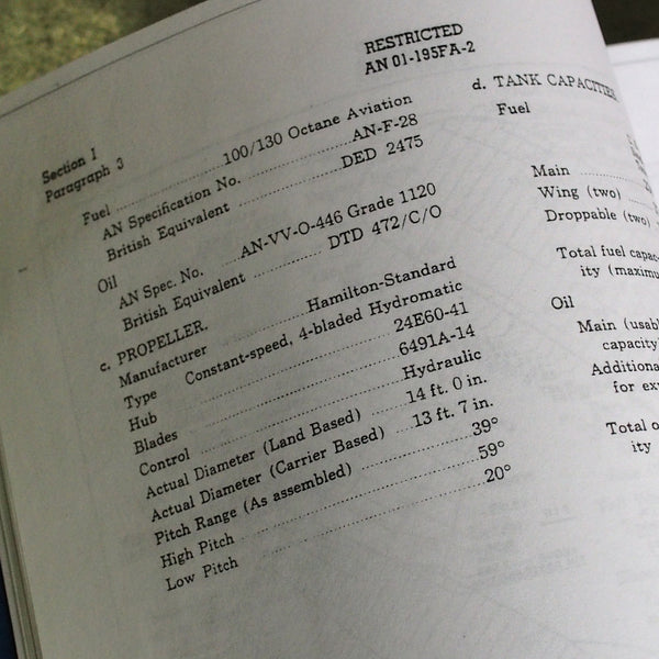 1940's 14FT Goodyear Super Corsair XF2G-1 3-Bladed Hamilton Standard 6491A-14 Complete Airplane Propeller