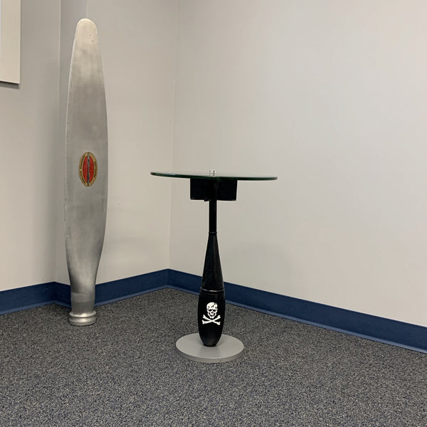 MK-76 Inert Grumman F-14 Tomcat Jolly Rogers Fighter Practice Bomb Martini Side Table