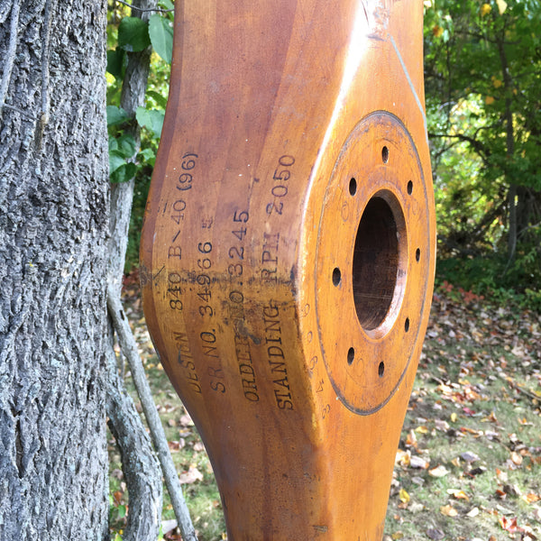 Hartzell Class L Blimp Airship WWII US Navy Goodyear Wooden Airplane Propeller