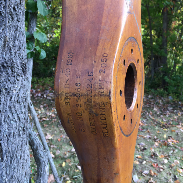 Hartzell Class L Blimp Airship WWII US Navy Goodyear Wooden Airplane Propeller