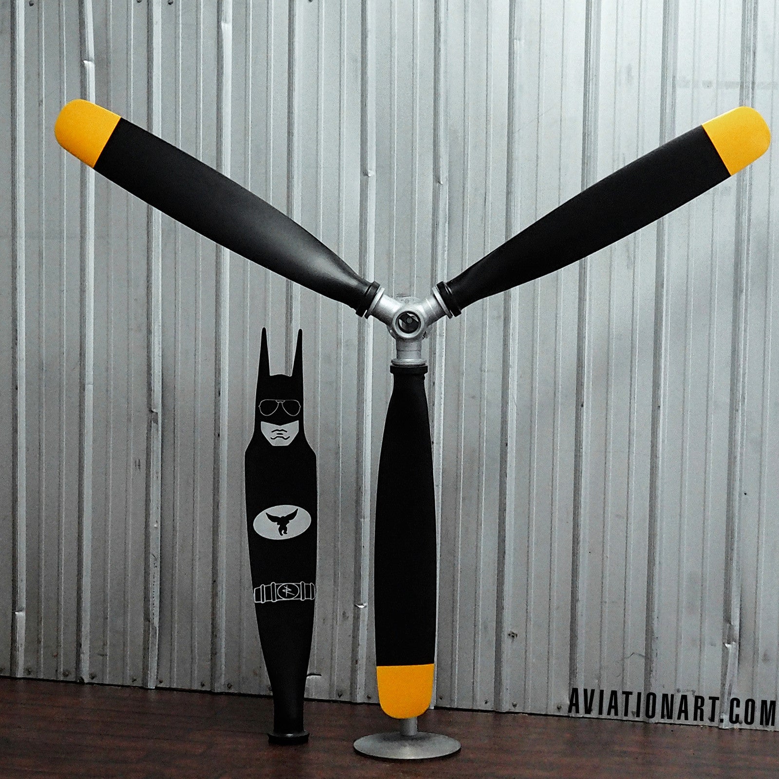 3-Bladed Warbird Mini aviation art Airplane Propeller Wall Display