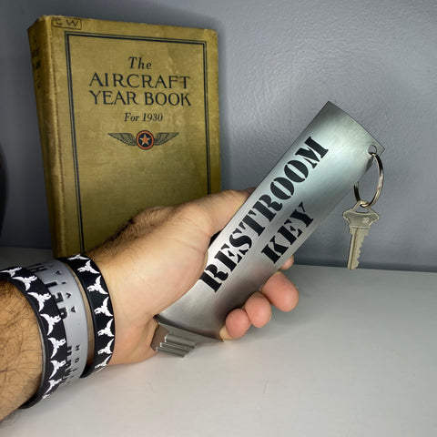 Oversized Bathroom Restroom General Electric J79 Engine Blade Keychain