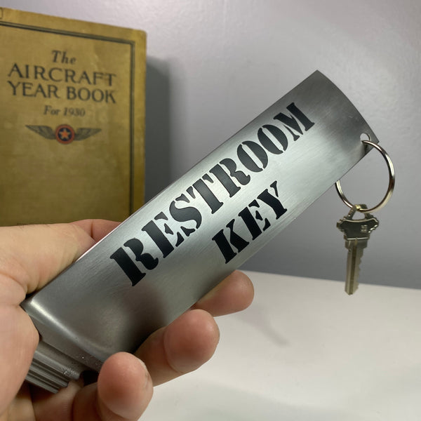Oversized Bathroom Restroom General Electric J79 Engine Blade Keychain