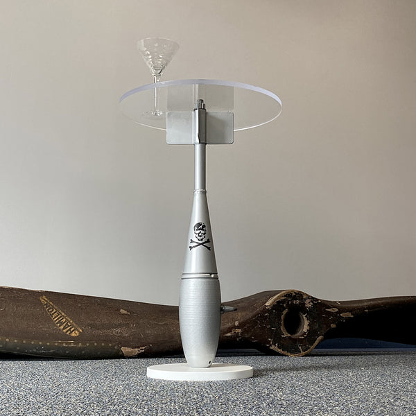 MK-76 Inert Grumman F-14 Tomcat Jolly Rogers Navy Fighter Practice Bomb Martini Side Table