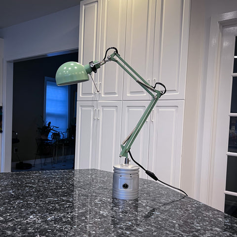 1910's Curtiss JN-4 Jenny WWI OX-5 Engine Piston Aviator Desk Lamp