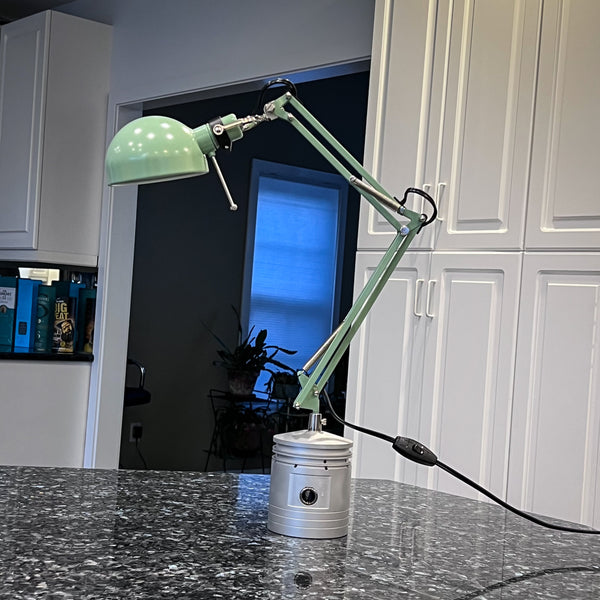 1910's Curtiss JN-4 Jenny WWI OX-5 Engine Piston Aviator Desk Lamp