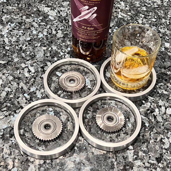 Pratt & Whitney Radial Engine WWII Pinion Gear Coasters