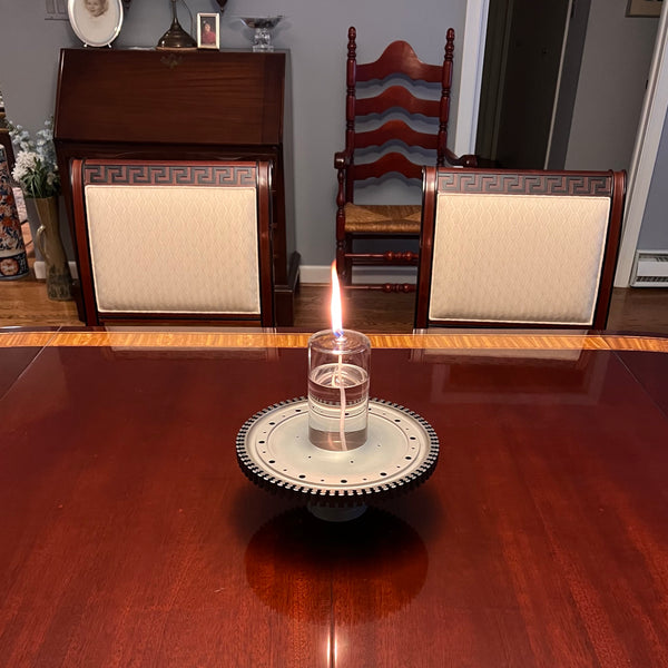 General Electric J85 Northrop F5 Jet Engine Turbine Disk Oil Lamp Centerpiece