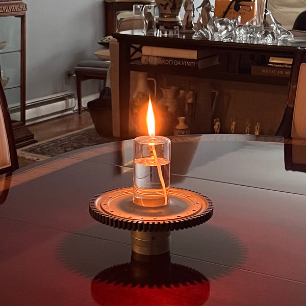 General Electric J85 Northrop F5 Jet Engine Turbine Disk Oil Lamp Centerpiece