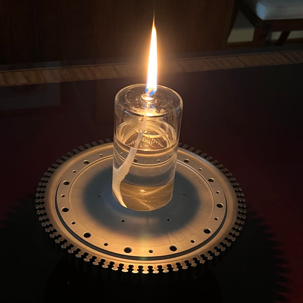 General Electric J85 Northrop F5 Jet Engine Turbine Disk Oil Lamp Centerpiece