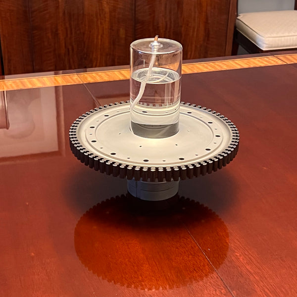General Electric J85 Northrop F5 Jet Engine Turbine Disk Oil Lamp Centerpiece