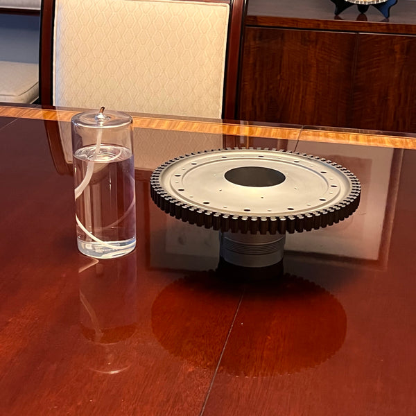 General Electric J85 Northrop F5 Jet Engine Turbine Disk Oil Lamp Centerpiece