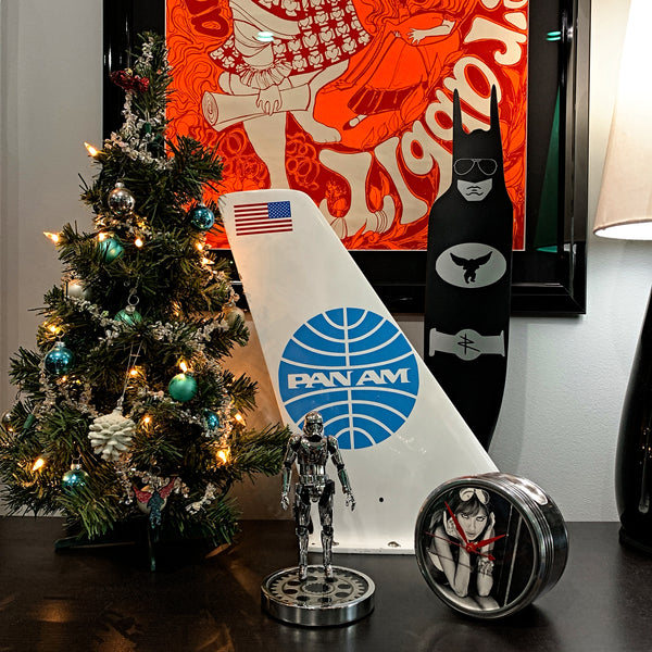 Pan Am United States Flag Boeing 707 Vertical Stabilizer Wing Desk Top Display