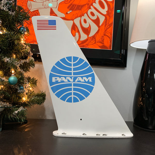 Pan Am United States Flag Boeing 707 Vertical Stabilizer Wing Desk Top Display