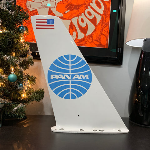 Pan Am United States Flag Boeing 707 Vertical Stabilizer Wing Desk Top Display