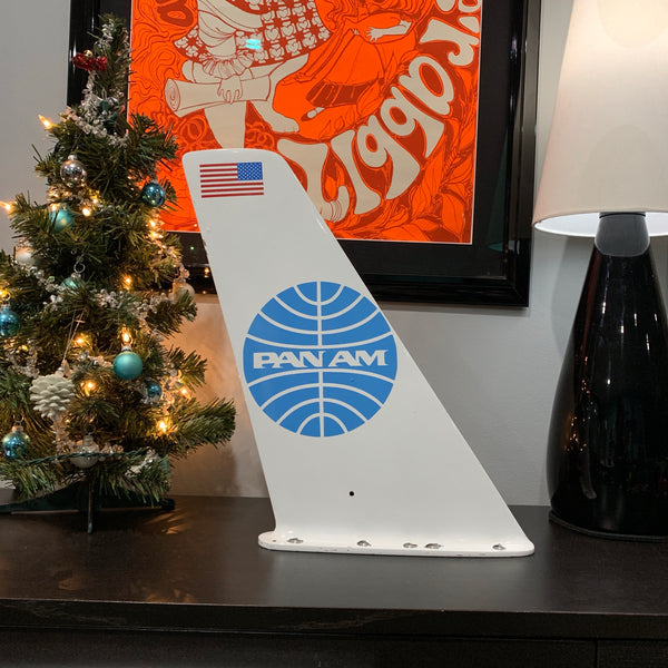 Pan Am United States Flag Boeing 707 Vertical Stabilizer Wing Desk Top Display