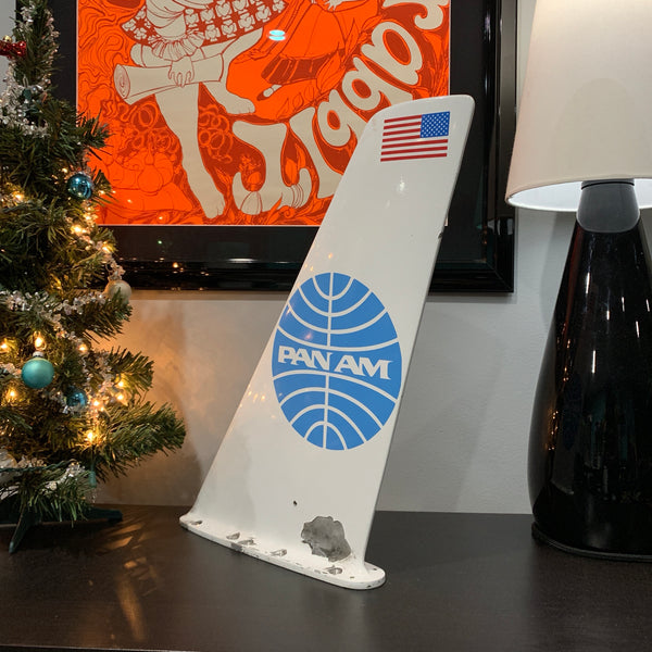 Pan Am United States Flag Boeing 707 Vertical Stabilizer Wing Desk Top Display