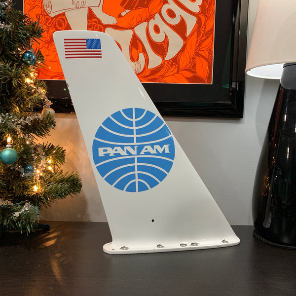 Pan Am United States Flag Boeing 707 Vertical Stabilizer Wing Desk Top Display