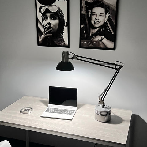 Pratt & Whitney wwII 1940's F4U Corsair Fighter Plane Radial Engine Piston Architect Desk Task Lamp