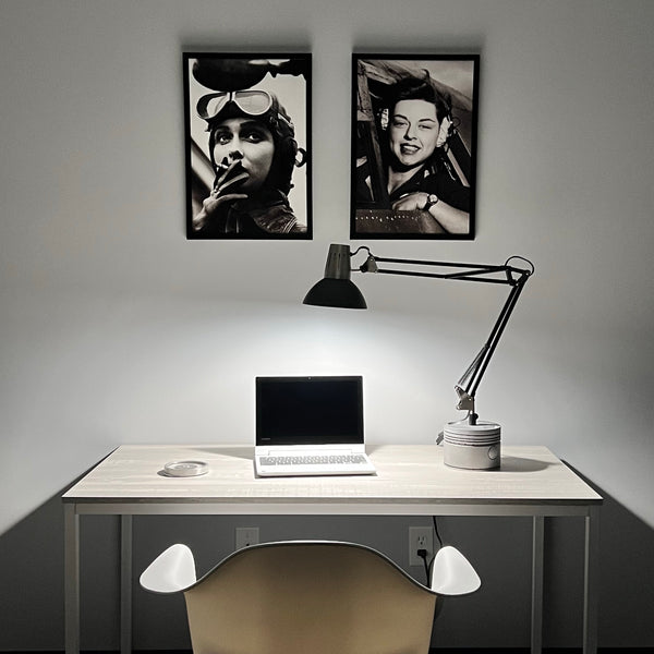 Pratt & Whitney wwII 1940's F4U Corsair Fighter Plane Radial Engine Piston Architect Desk Task Lamp