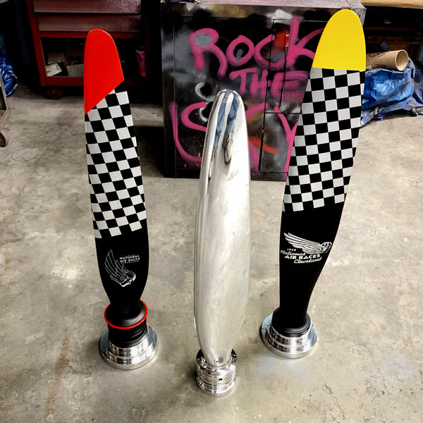 The Propsicle Modern Aviation Art CESSNA 402 Mirror Polished Chrome Airplane Propeller Blade Sculpture ( McCauley )