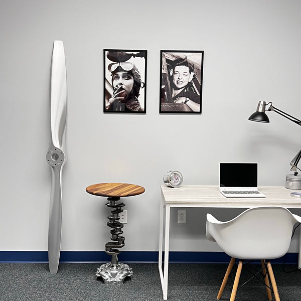 74" Piper PA-20 Pacer Brushed Aluminum Fix-Pitch Airplane Propeller Wall Display