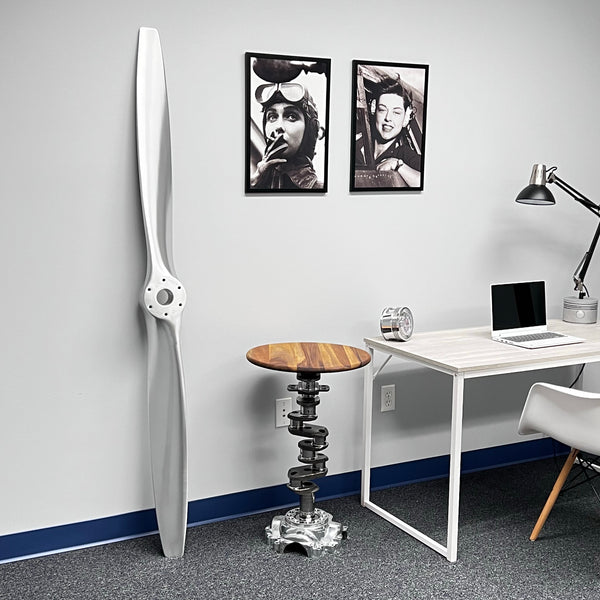 74" Piper PA-20 Pacer Brushed Aluminum Fix-Pitch Airplane Propeller Wall Display