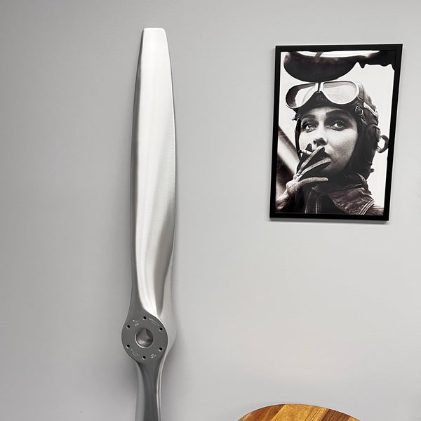 74" Piper PA-20 Pacer Brushed Aluminum Fix-Pitch Airplane Propeller Wall Display