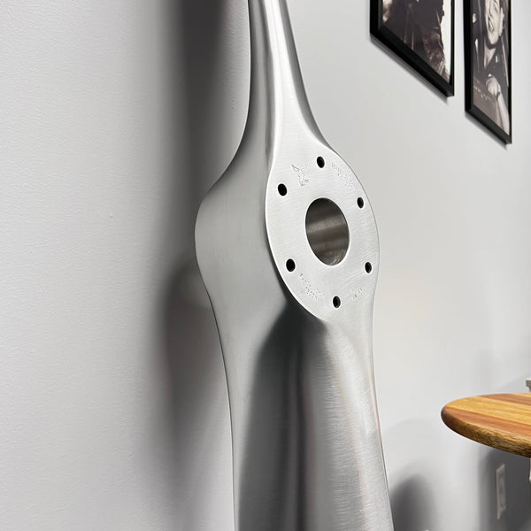 74" Piper PA-20 Pacer Brushed Aluminum Fix-Pitch Airplane Propeller Wall Display