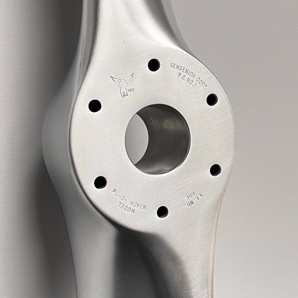 74" Piper PA-20 Pacer Brushed Aluminum Fix-Pitch Airplane Propeller Wall Display