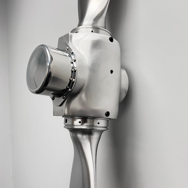 2-Bladed McCauley Brushed Aluminum Airplane Propeller Wall Display