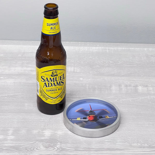 P51 Mustang "Over Virginia" Warbird Drinking Coaster