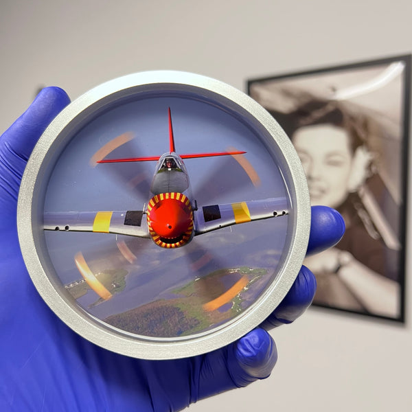 P51 Mustang "Over Virginia" Warbird Drinking Coaster