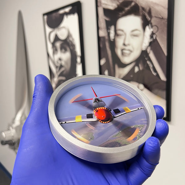 P51 Mustang "Over Virginia" Warbird Drinking Coaster