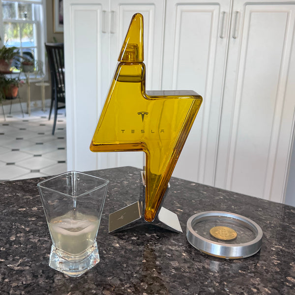 Bitcoin Crypto Physical Gold Plated Coin Metal Drinking Coaster