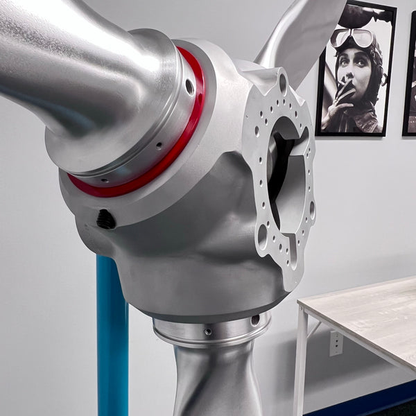 3-Bladed McCauley Cessna 76" Brushed Aluminum Airplane Propeller Wall Display