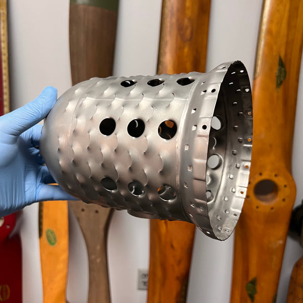 1950's General Electric J79 Jet Engine Burner Can Pendant Lamp Light Fixture