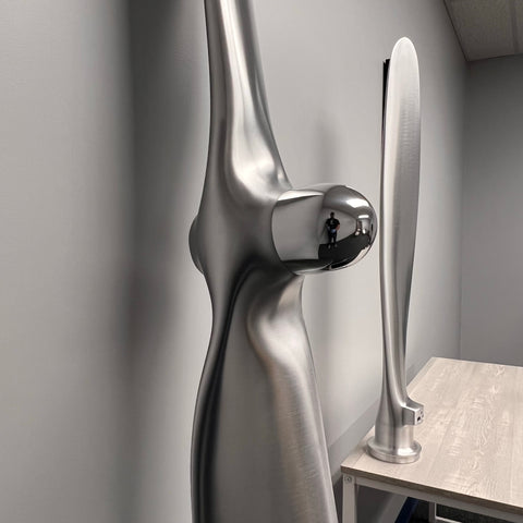 1930s 94" Curtiss Reed Type E 55501 Fix-Pitch Waco Metal Airplane Propeller